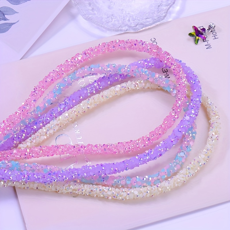 Sparkle Crystal Rhinestone Rope Chain String DIY Jewelry Applique