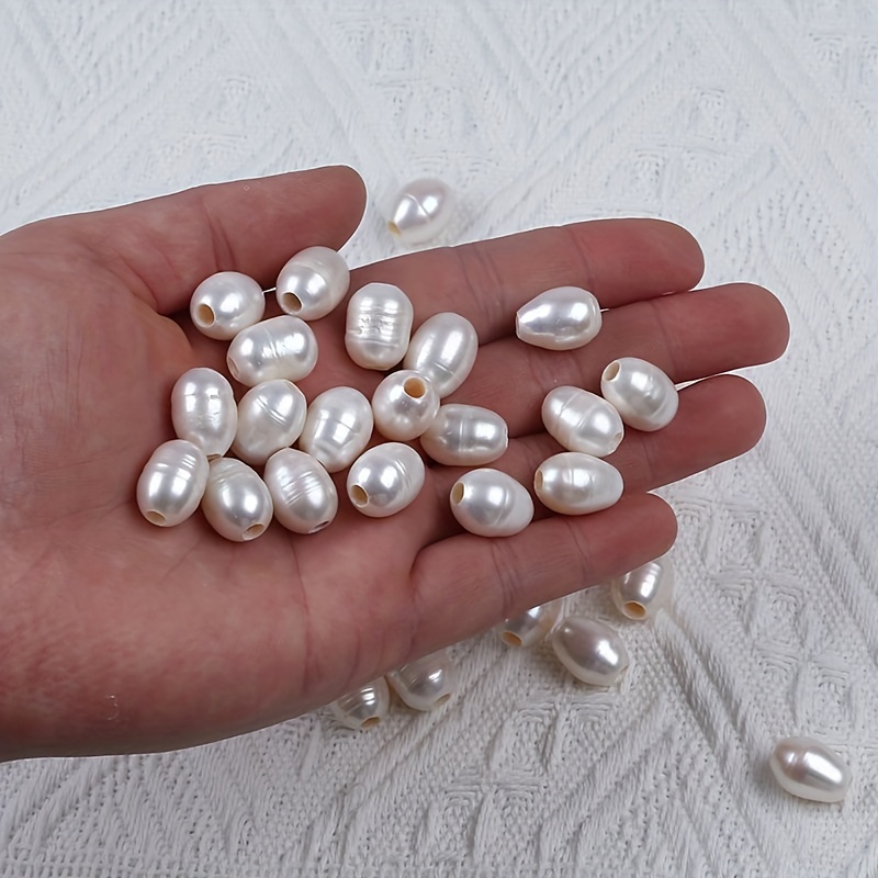 5pcs Natural Freshwater Pearl Large Hole Beads