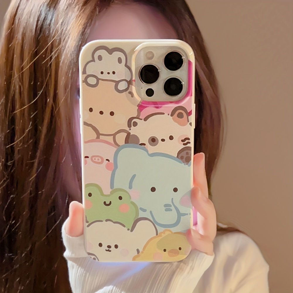 Aliens Fishing Cats Graphic Protective Silicon Phone Case - Temu