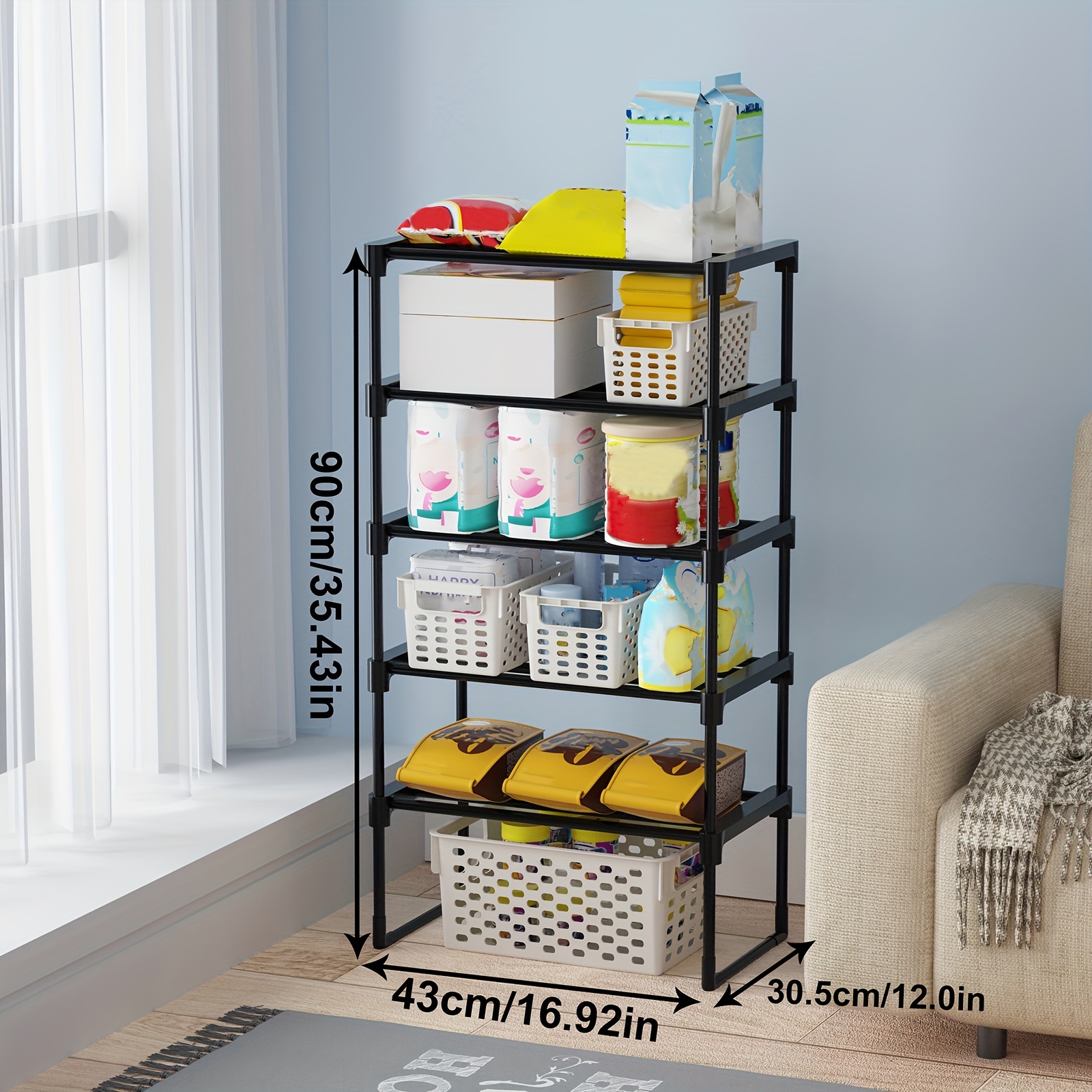 3-6 Layers Metal Shoe Rack, Diy Storage Rack, Thickened Steel Pipe, Easy  Installation Stackable And Expandable, Suitable Storage Organization For  Outdoor, Yard, Living Room, Kitchen, Bedroom, Study - Temu