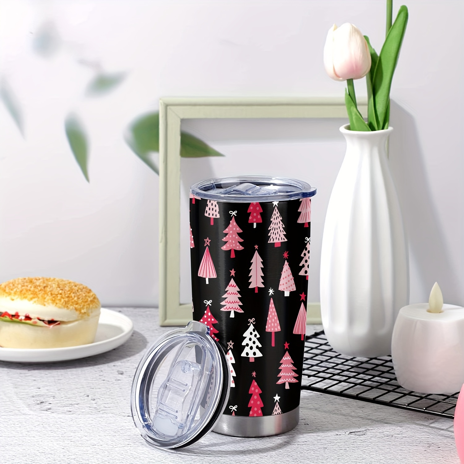 Christmas Cup Stainless Steel Tumbler Christmas Gifts Xmas - Temu