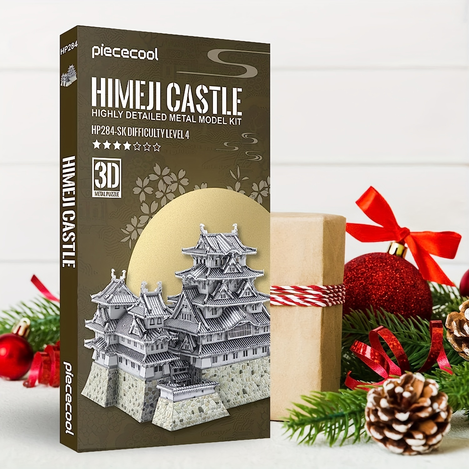 Piececool 3d Metal Puzzles Adults Himeji Castle Japanese - Temu