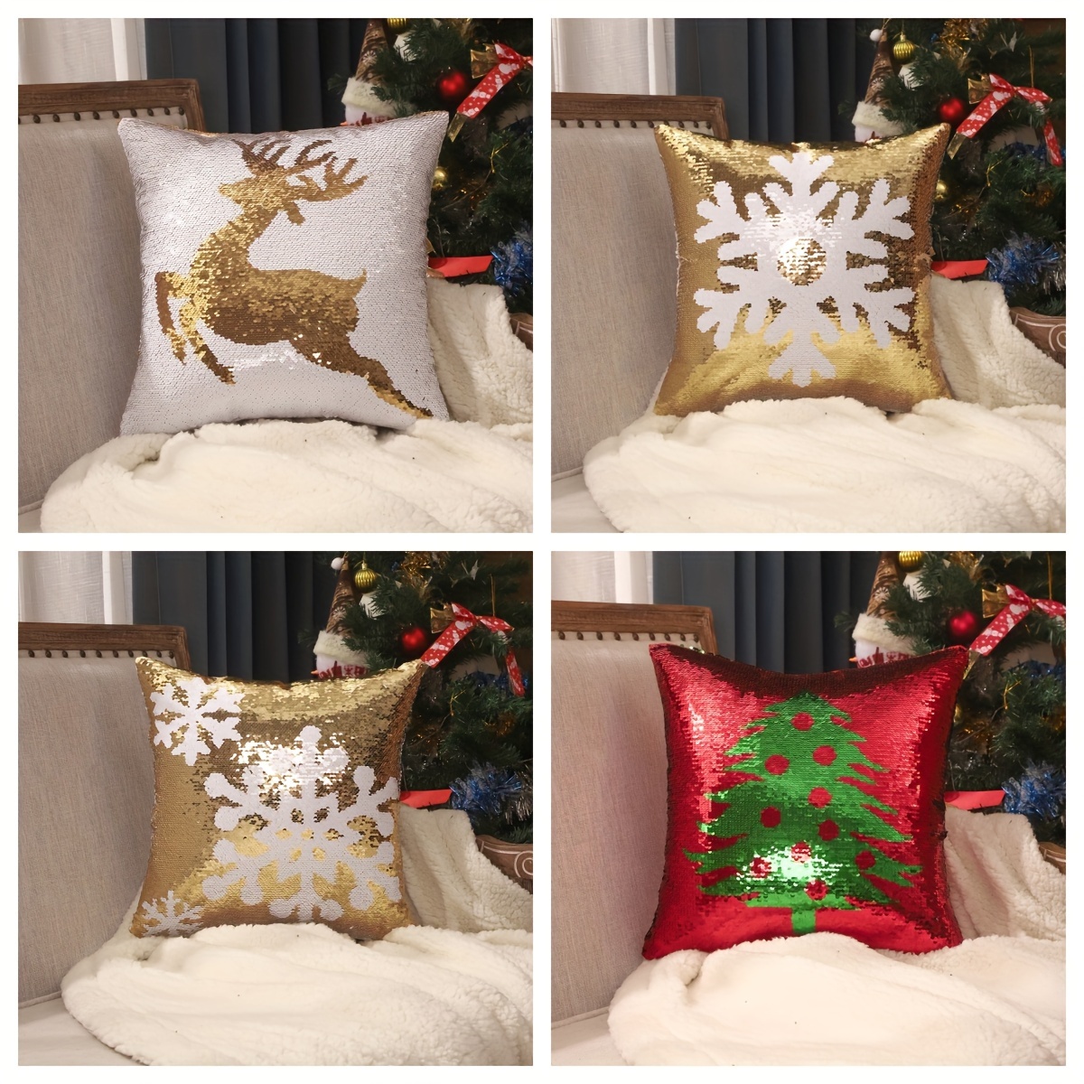 Christmas Decorations Christmas Pillow Covers - Temu