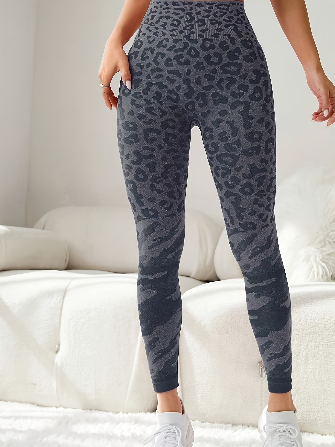 uojfnhb Yoga Leggings for Women 2023 Fashion Leopard Tight Pants