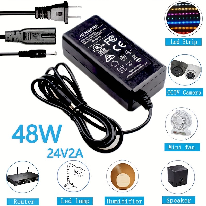 48W Power Supply for up to 6 12V LED Strip Lights.