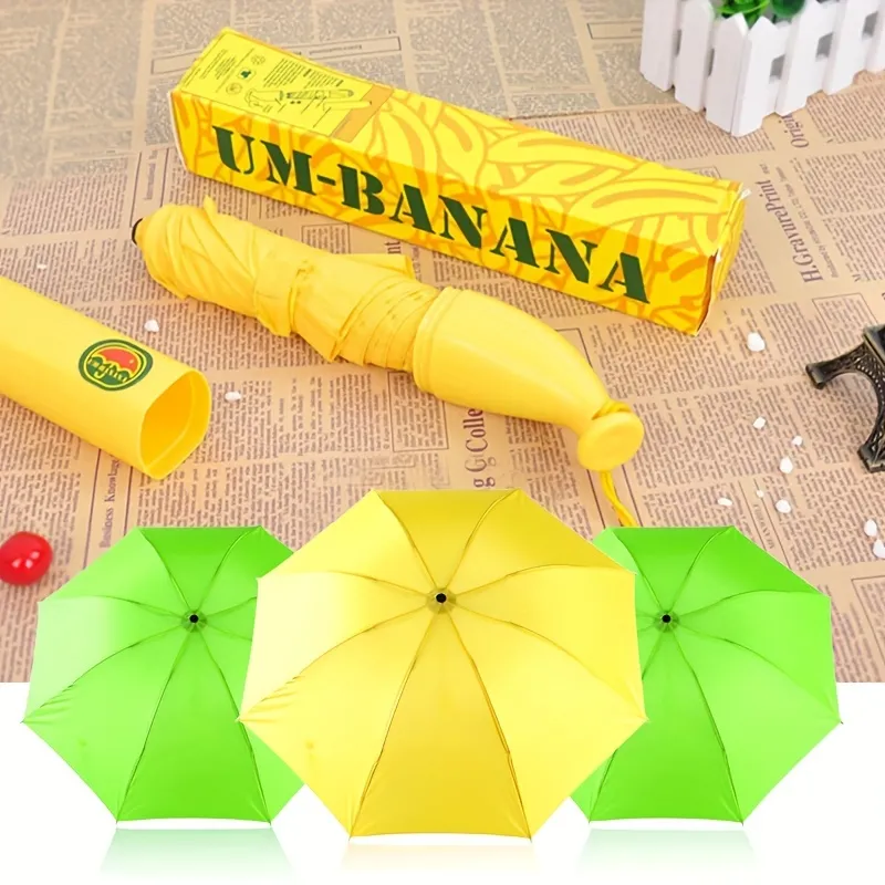 1pc 自動バナナ傘、クリエイティブ漫画傘、かわいい折りたたみサンシェード傘 - バッグ・旅行カバン - Temu Japan