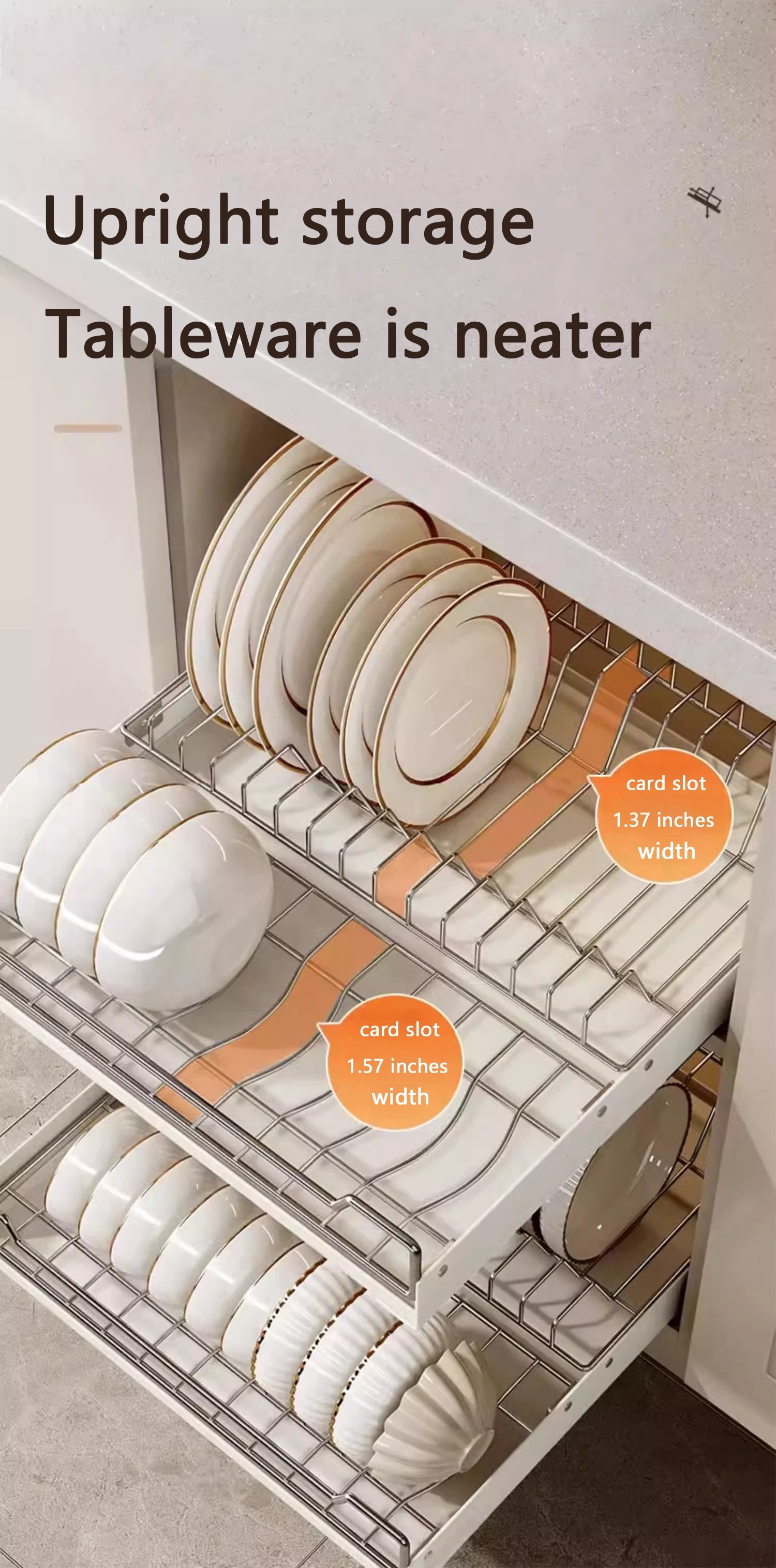Pull Out Cabinet Organizer, Dish Rack And Storage Organizer, Metal Pull-out  Cabinet Utensil Organizer, Heavy Duty Slide Out Pantry Drawers For Kitchen  Cabinets, Living Room, Bathroom, Kitchen Accessories, White, - Temu