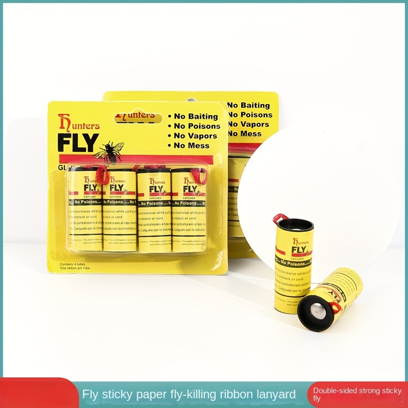  40 Pack Fly Strips Indoor Sticky Hanging, Fly Paper