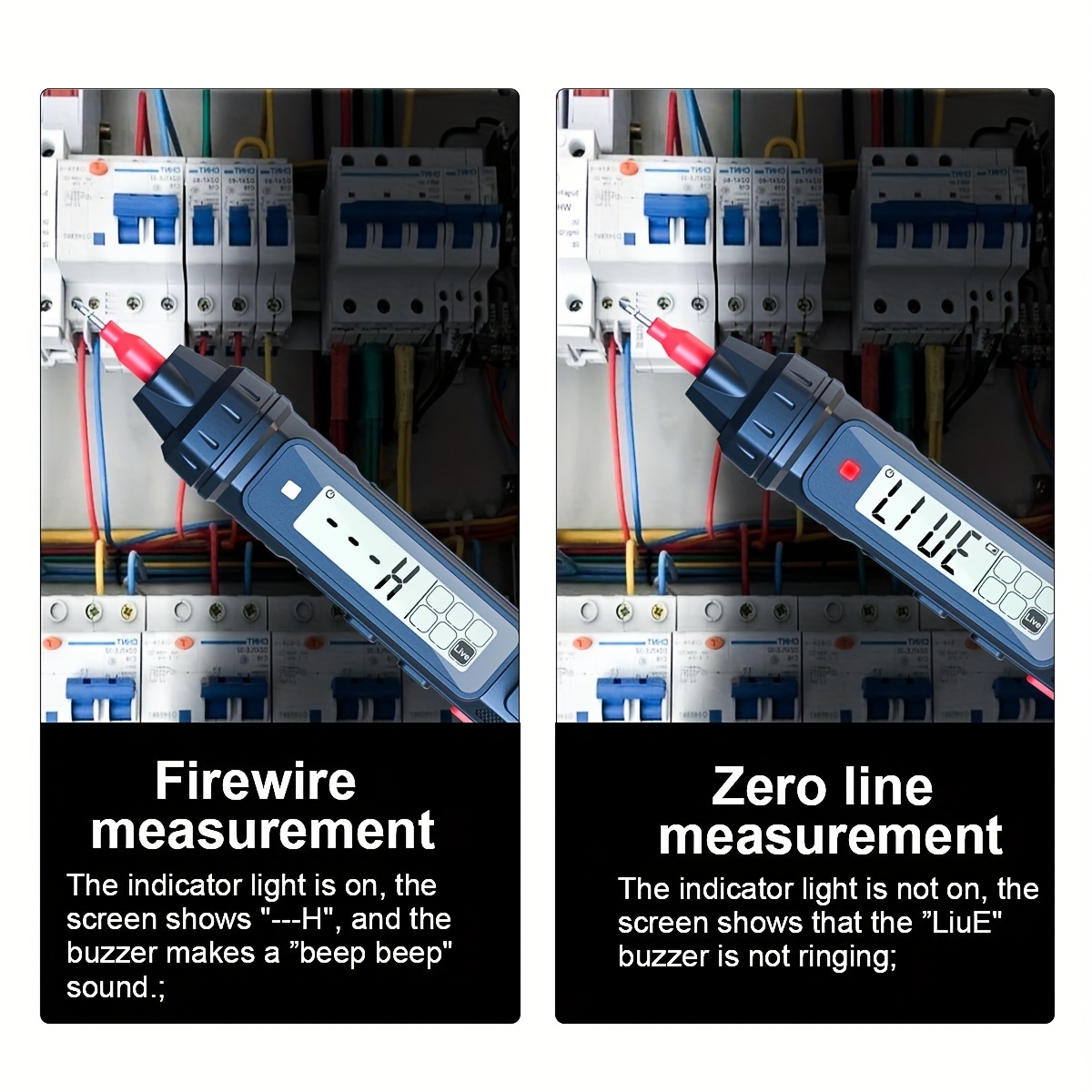 multimètre numérique,Mini,intelligent,testeur de tension Ohm Hz,true Rms Ac  Dc Ncv - Type TA802A-Pen type