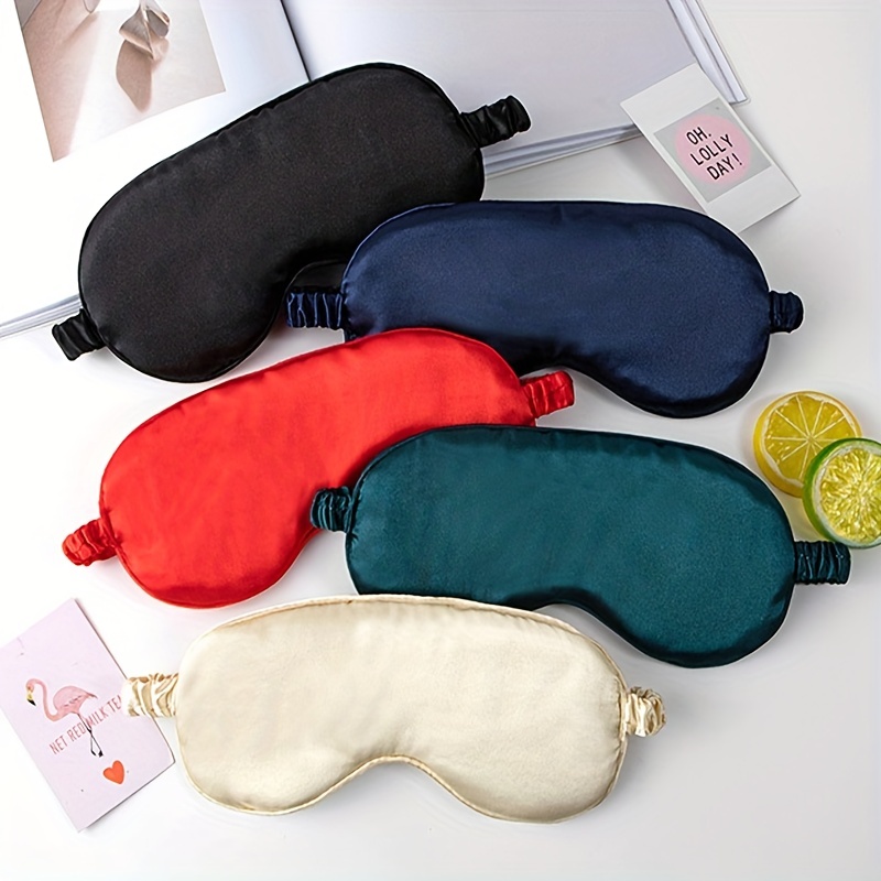 Double sided Imitation Silk Sleep Mask Eye Care Travel Soft - Temu