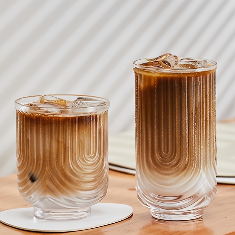 Glacier Pattern Wine Glass Water Cup, Frosted Texture Whiskey Glasses Beer  Glass,Household Water Cup Coffee Cup, for Drinking Juice,Iced Mixed  Drinks,for Home Office Bar 