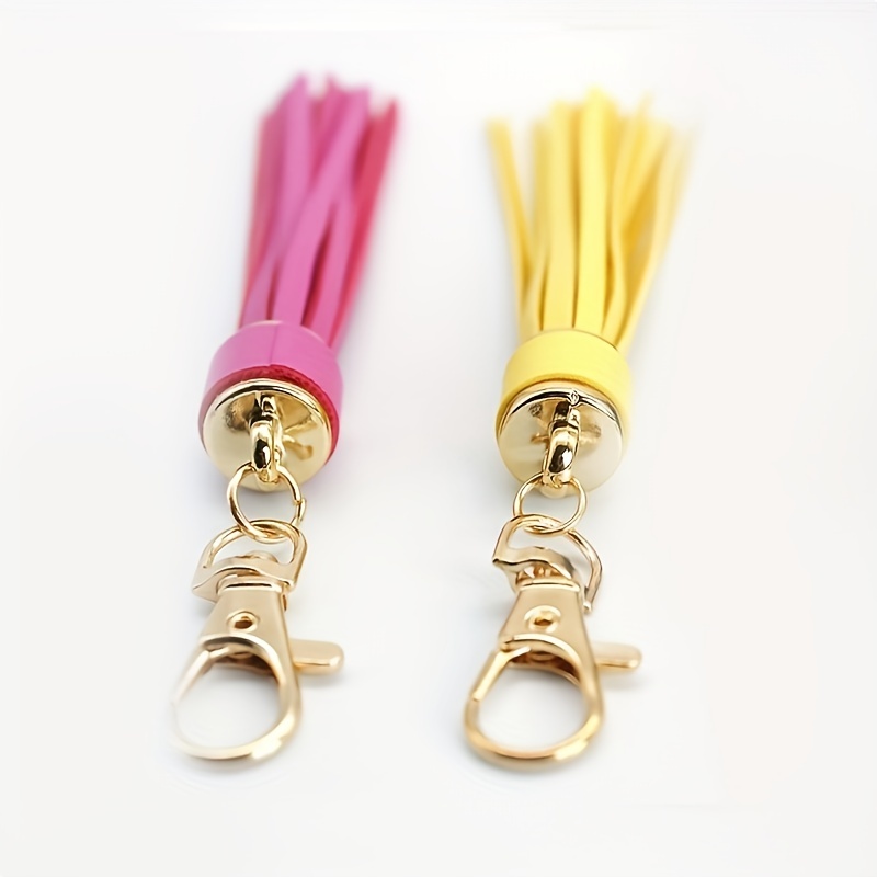 7 Colors Leather Tassels Keychain Car Circle Key Rings Gift Bag Hanging  Buckle Creative Keychain, Backpack Pendant, Bag Charms, Birthday Gifts,  Party Favors - Temu