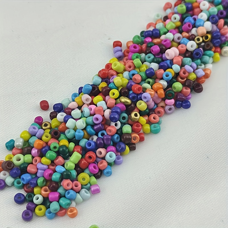 Mixed 24 Colors Glass Seed Beads Glass Beads Bulk Kit - Temu