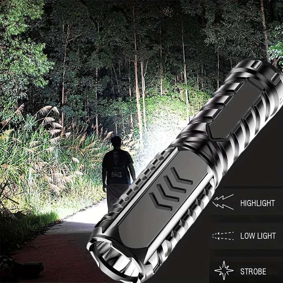 Mini Usb Rechargeable Led Flashlight With Built in Battery - Temu