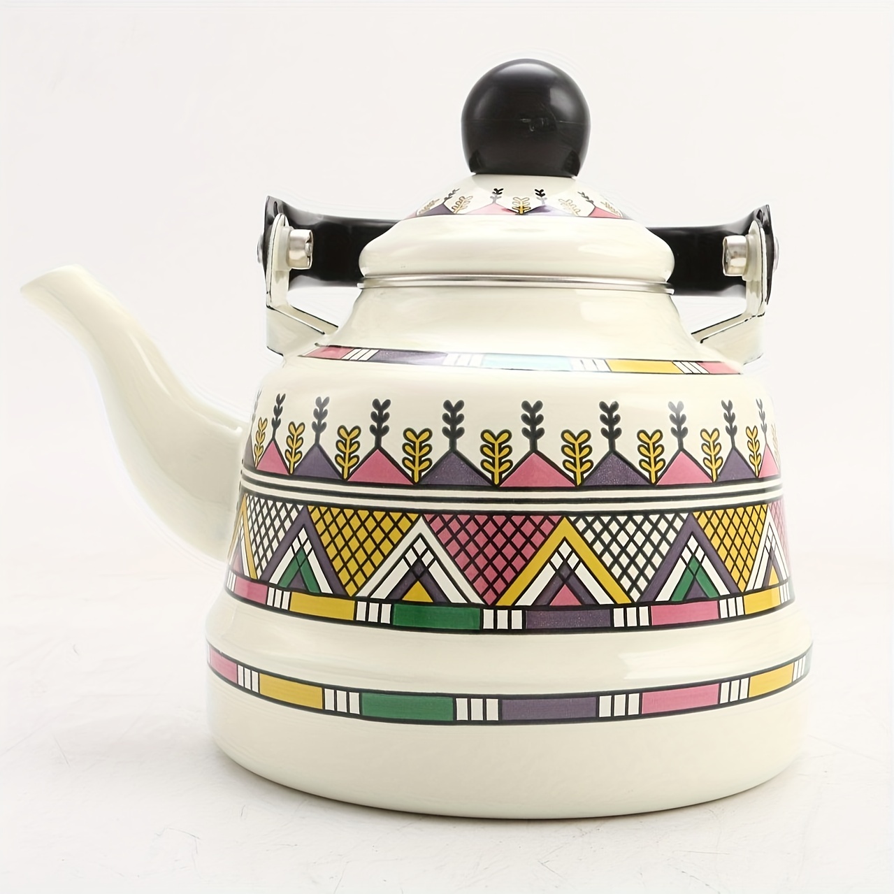 Vintage Enamel Tea Kettle Household Enamel Hot Water Kettle - Temu