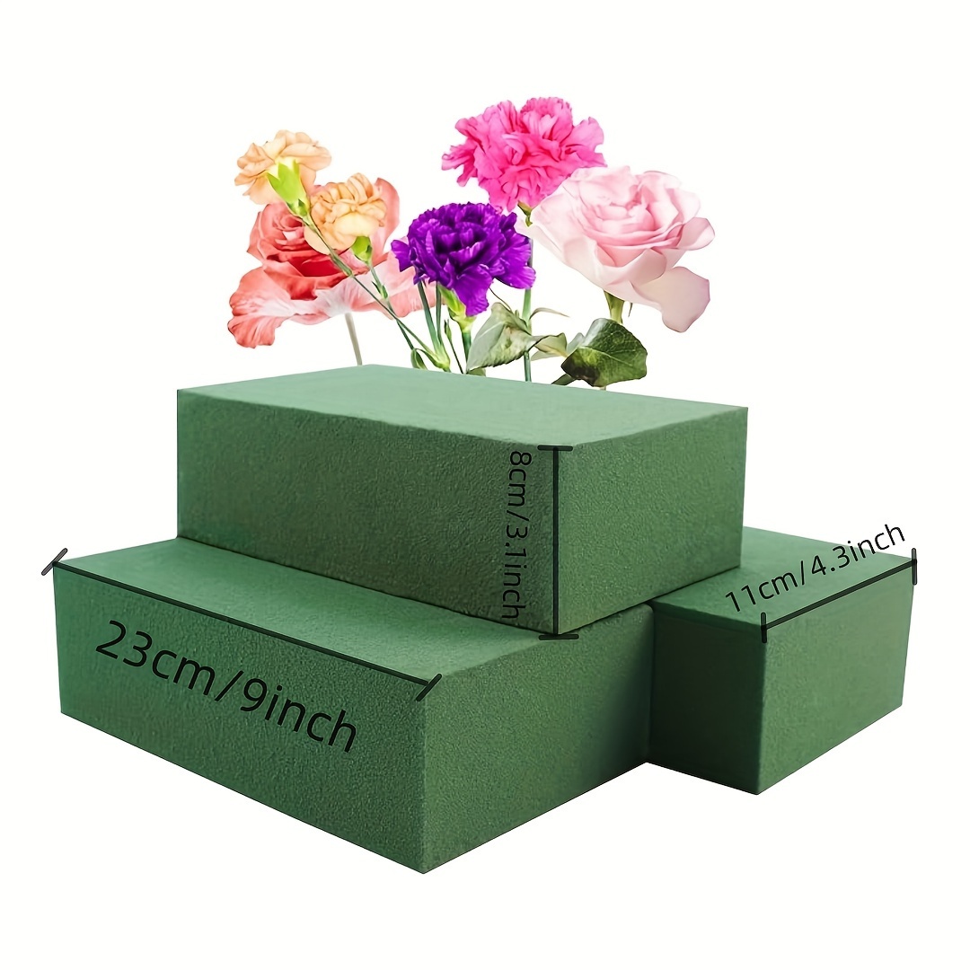 Green Floral Foam Round Florist Foam Brick Dry Floral Foam - Temu