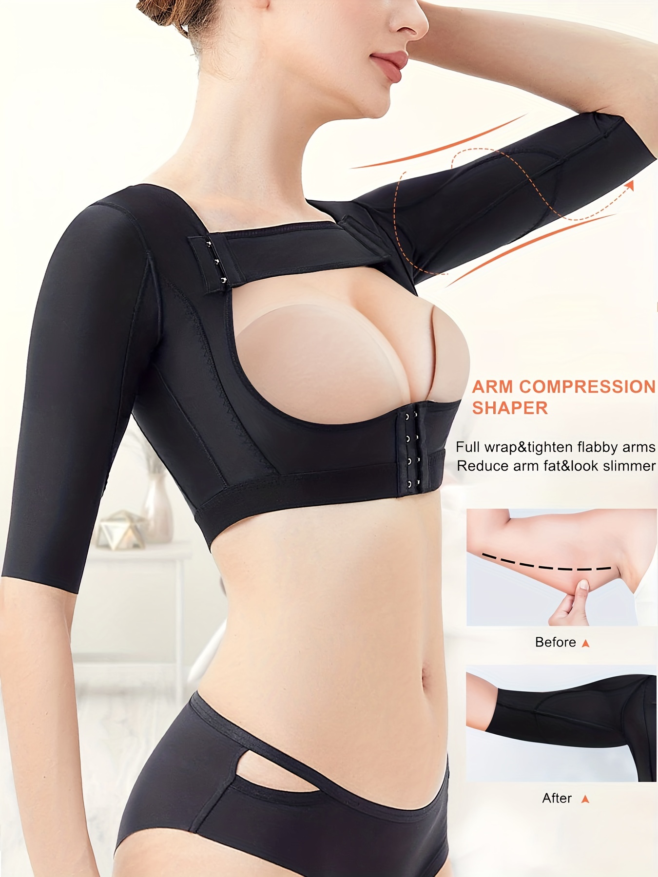 Womens Arm Shaper Slimmer Breast Chest Up Back Shoulder Shapers Support  Wrap Correct Posture Corrector Humpback Prevent Shaperwear