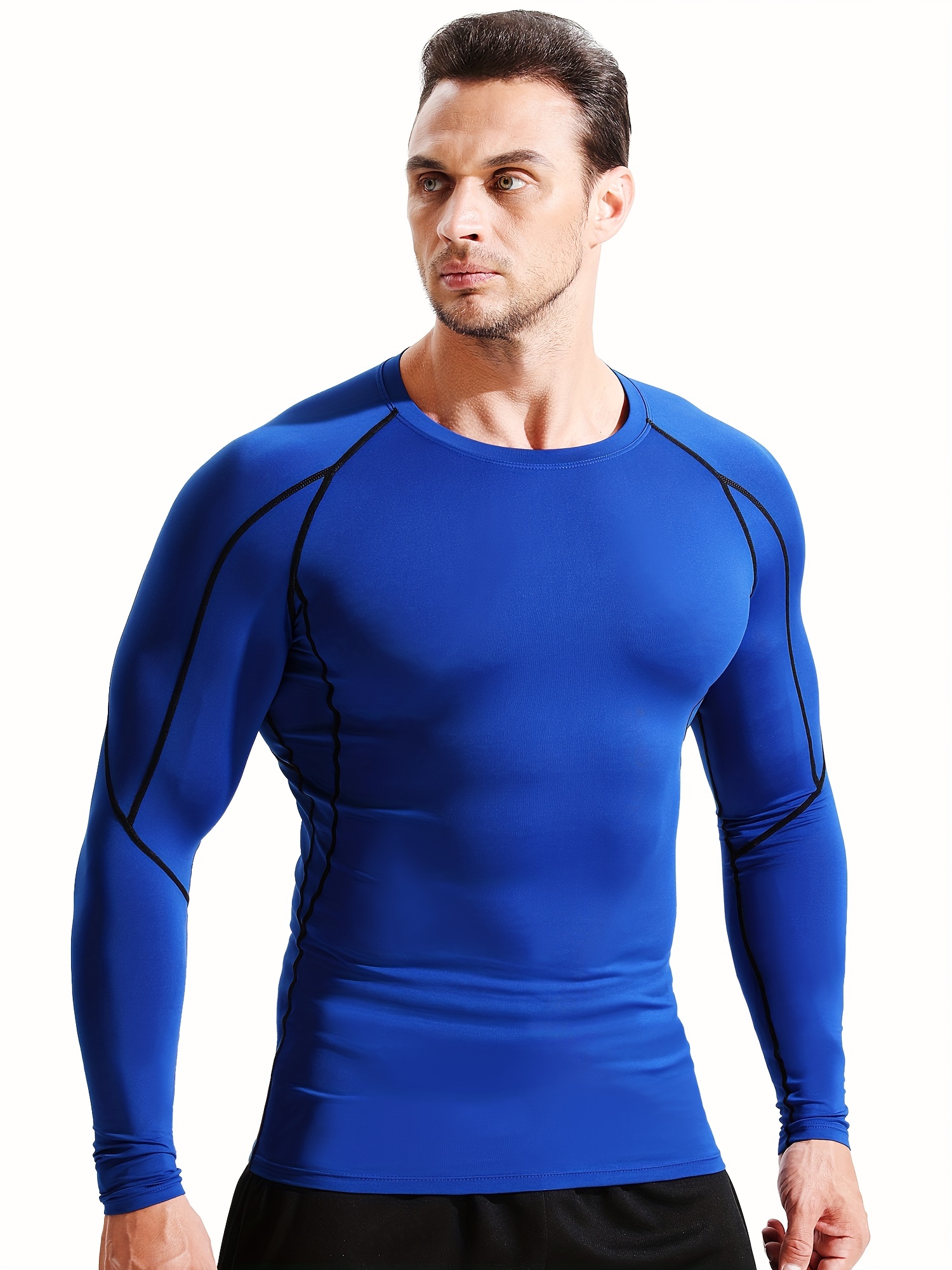 Compression Shirts Men Long Sleeve Athletic Cold Weather - Temu Republic of  Korea