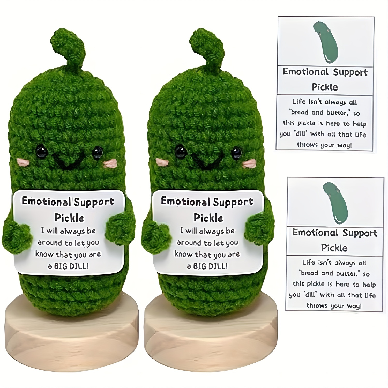 Emotional Support Pickle Handmade Emotional Support Pickled - Temu Germany