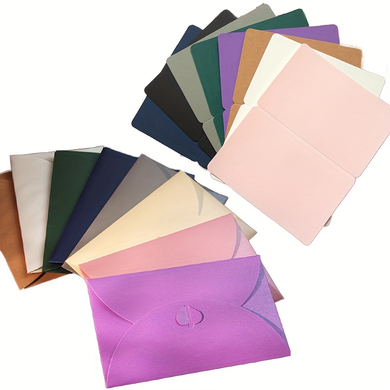 Mini enveloppes et cartes Hot Foil Marron kraft - 4,5 x 3 cm - 10