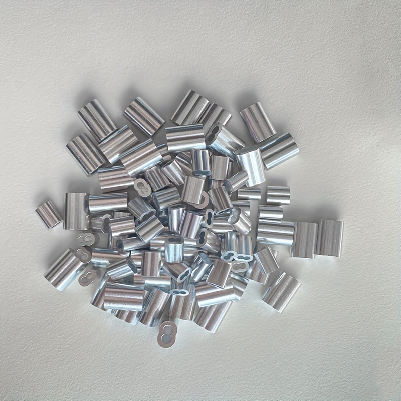 Aluminum Crimping Loop Sleeve Kit M1.2 m6 (3/64 1/4) Double - Temu