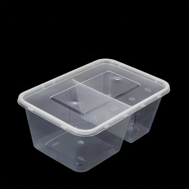 2 Compartment Microwave Food Container Food Transparent Container