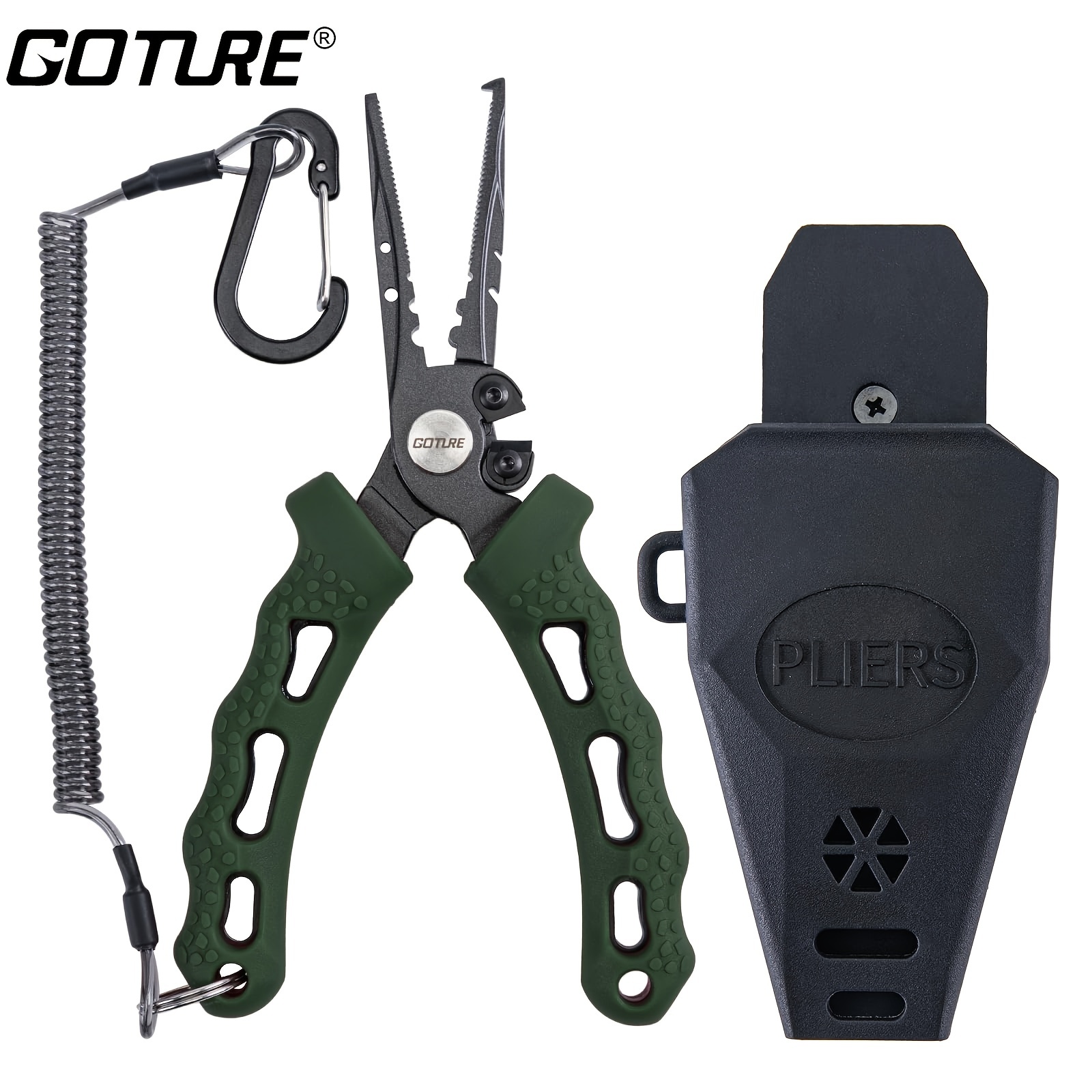 1pc High Carbon Steel Fishing Pliers, Fishing Multi Tools, Hook Remover  With Non-slip Handle
