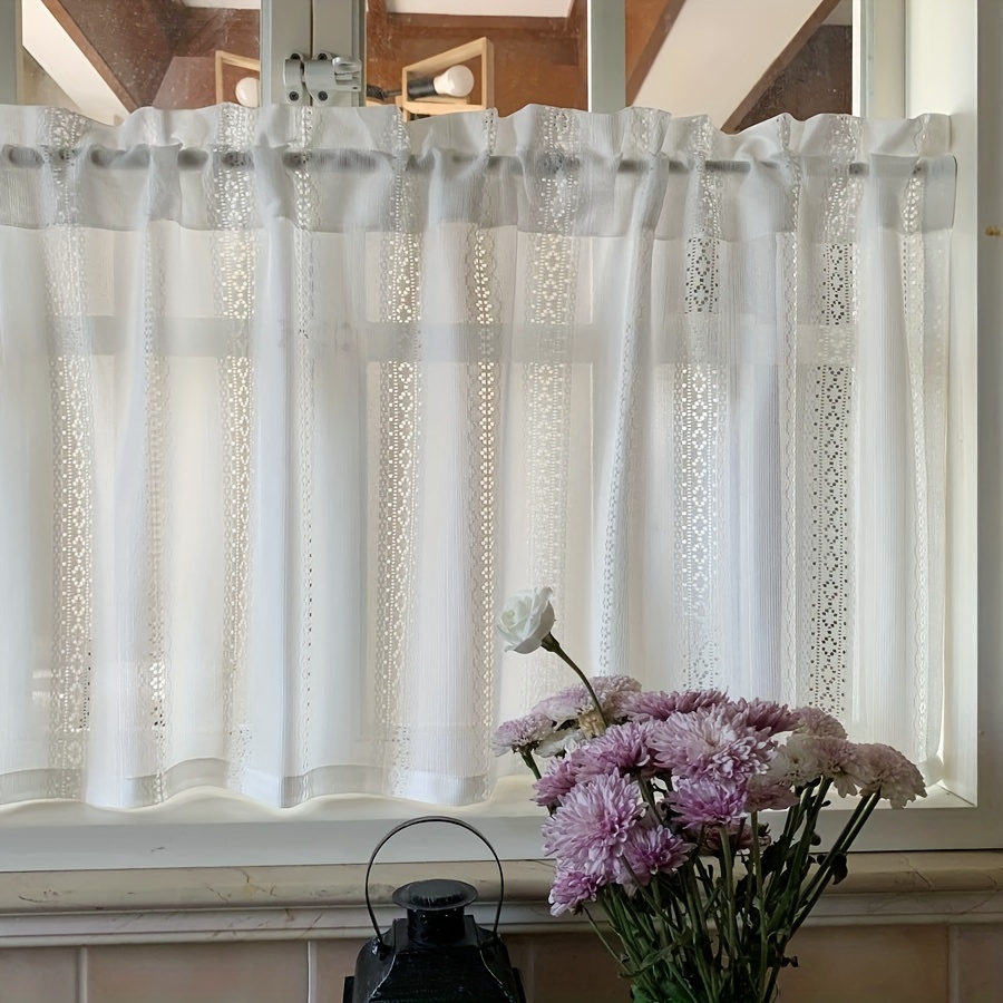  Cortina blanca para puerta de patio, cortinas de lino