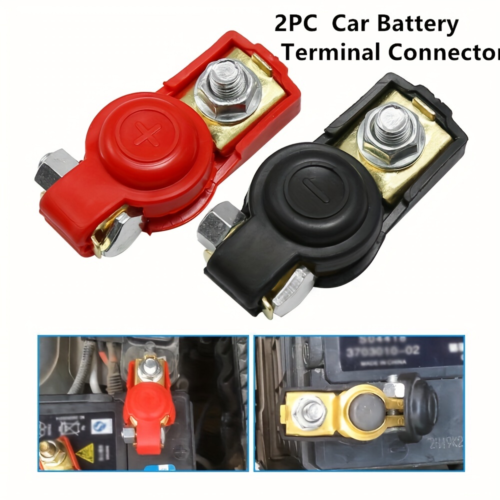 Ensemble de bornes de batterie de voiture AMONIDA, pince de connecteur  négatif positif de voiture de borne de batterie pour véhicule de camion  X0371, connecteur de borne de batterie 