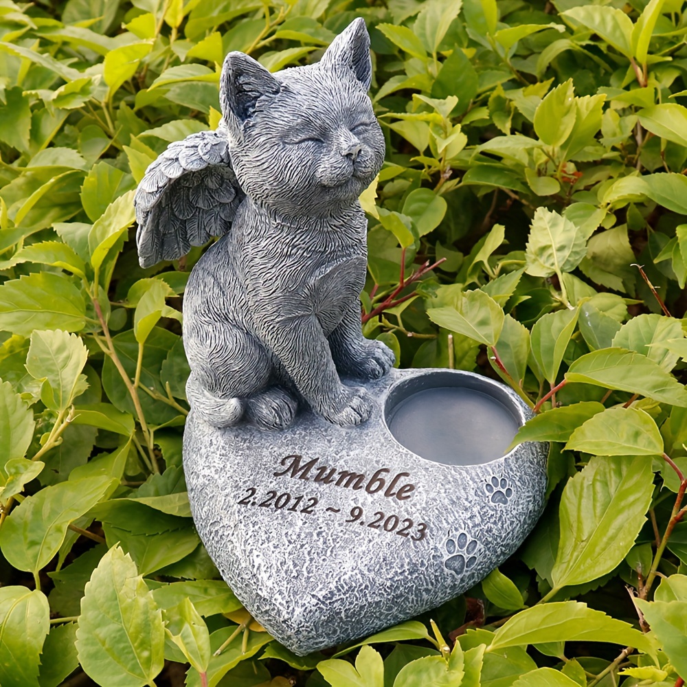 Your Photo Personalised Cat Kitten Memorial Plaque & Stake. garden  grave