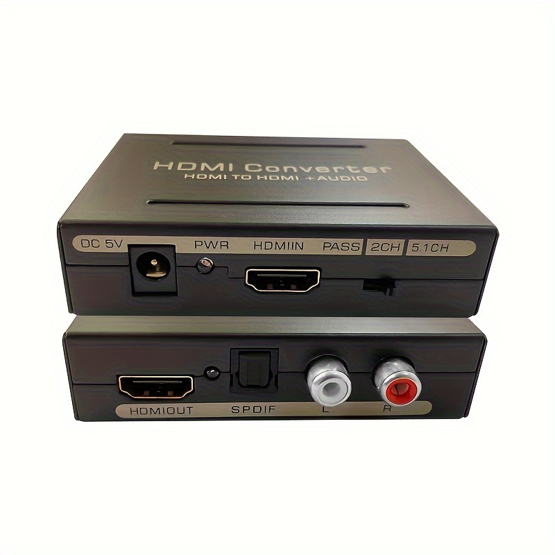 Audio Extractor Converter Spdif Rca L R Stereo Fire Stick Xbox Ps5 3d Hdcp2  2 18gbps Support, High-quality & Affordable