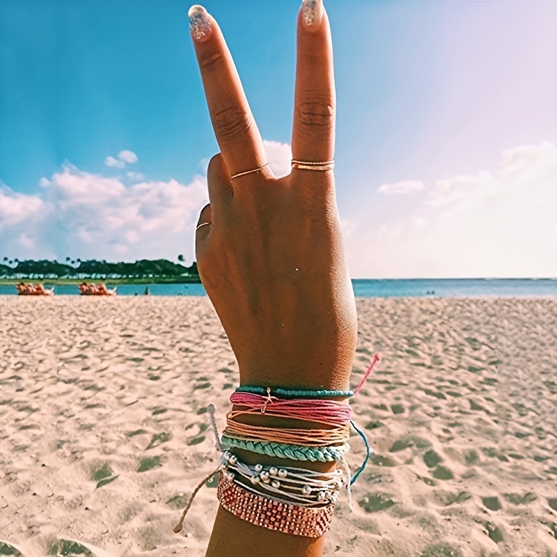 Peace sign store ankle bracelet