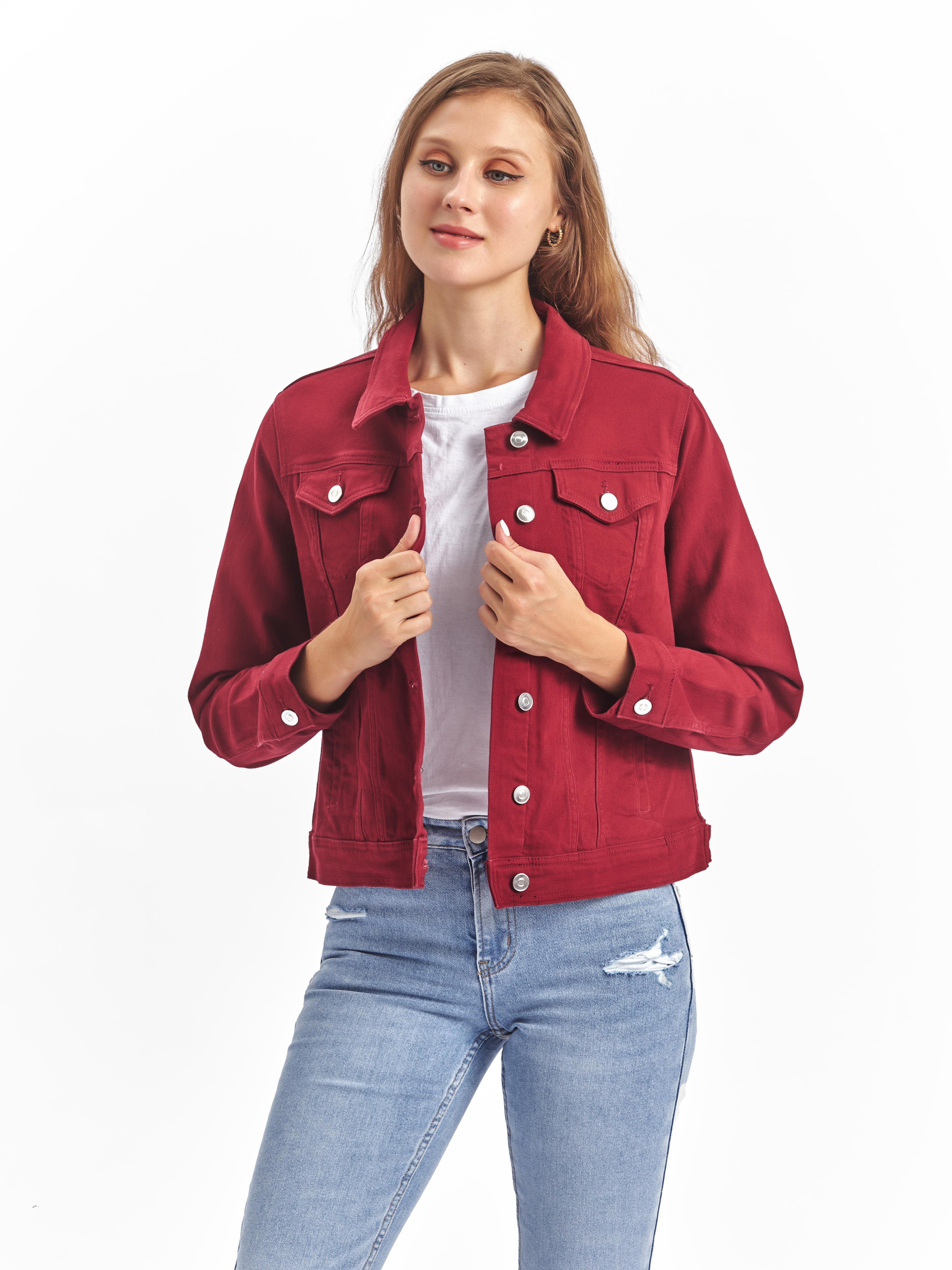 plus size women s casual jacket relaxed fit denim Temu