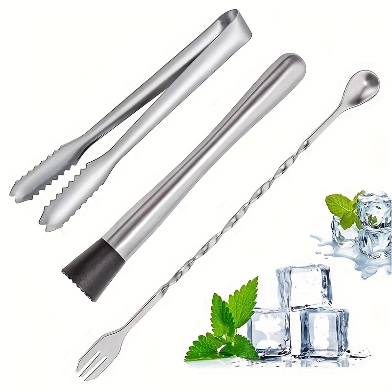 Bartender Set, Stainless Steel Cocktail Muddler And Mixing Spoon Home Bar  Tool Set, Create Delicious Mojitos And Other Fruit Based Drinks, Bar Tool, Bar  Accessories - Temu
