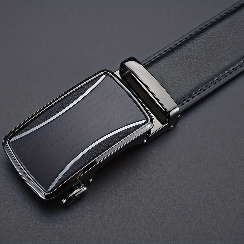 Men's Genuine Leather Belt Automatic Buckle Business Suit Waist