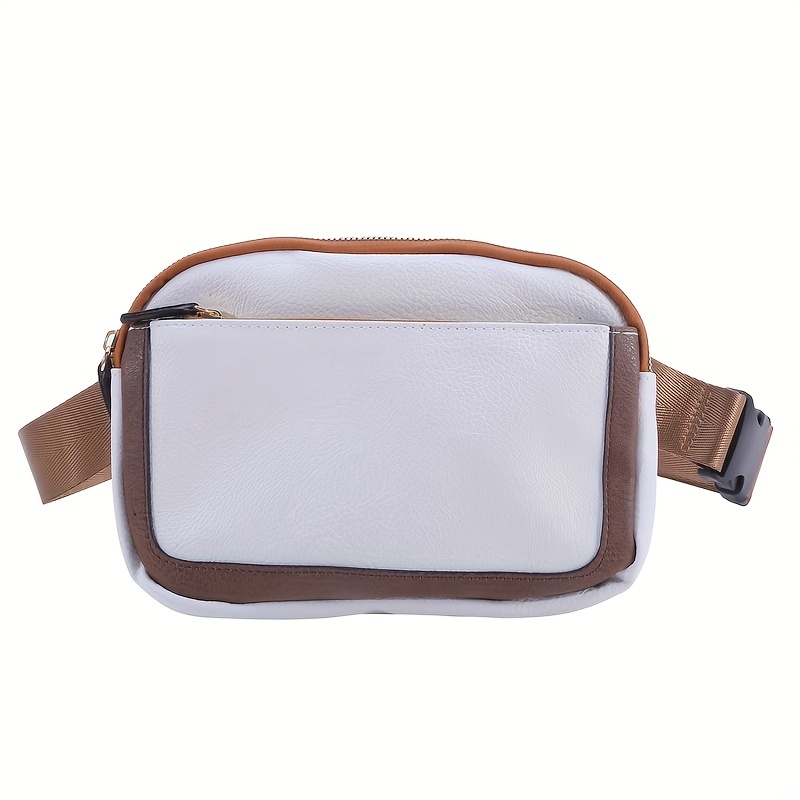 Mini Cute Color Block Sling Bag Lightweight Portable Pu - Temu Canada