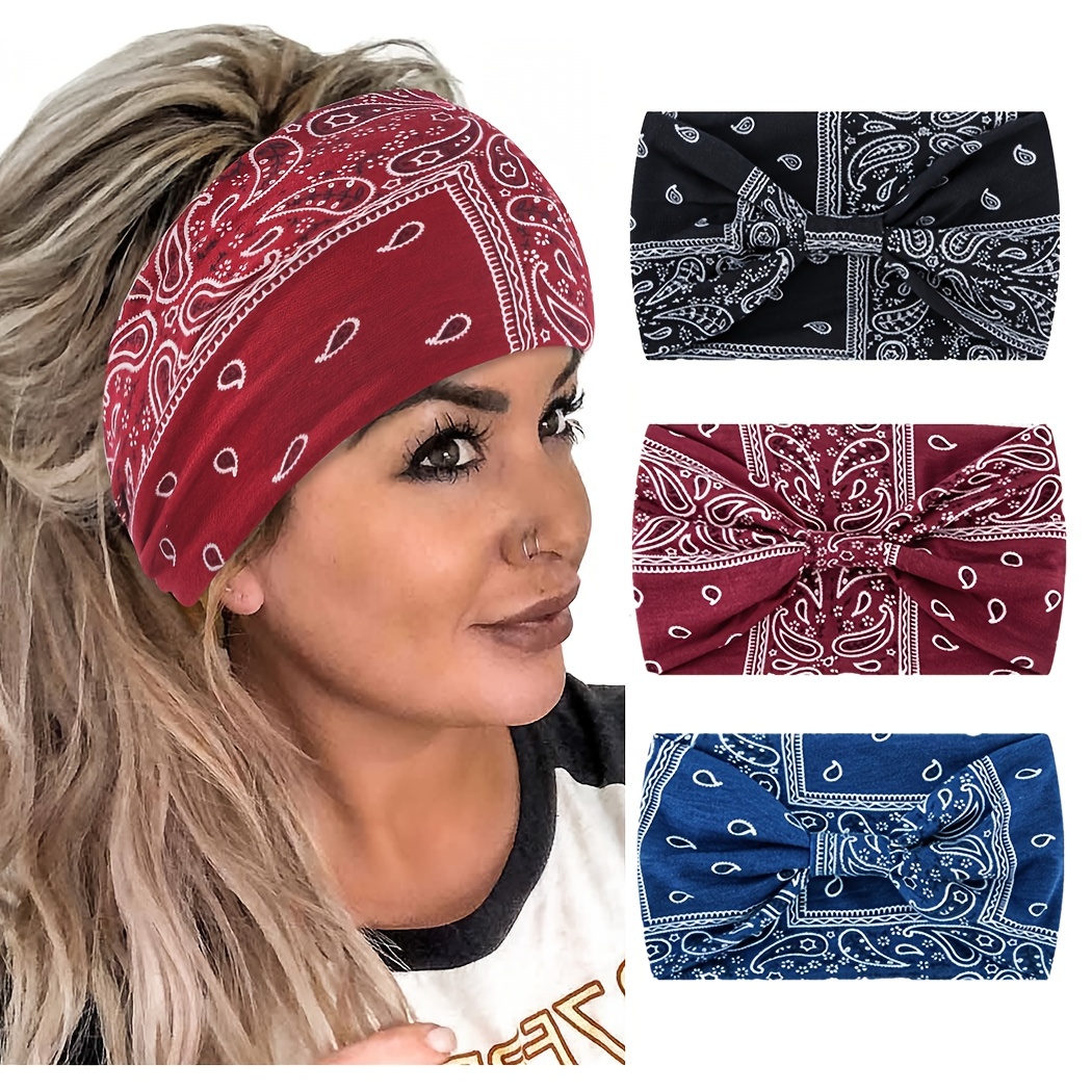 Boho Wide Women's Twist Head Bands Headwraps Short Hair Stretchy Thick  Fashion Turban Headbands for Hair Non Slip - China Turban Headbands and  Twist Head Bands price