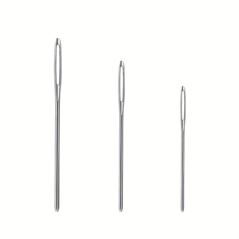 Large eye Blunt Sewing Needles 3 Sizes Sewing Needle With A - Temu