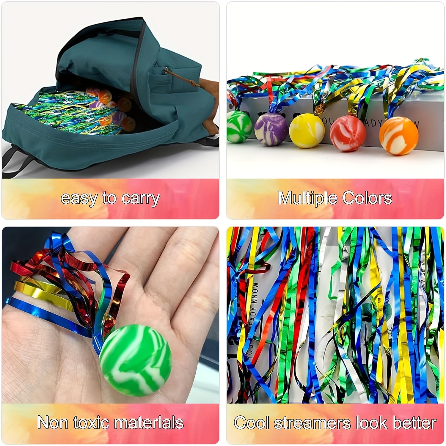 Juego de pelotas saltarinas diseñas con motivos mezclados de colores de  neón coloridos y variados para niños regalos de fiesta premios cumpleaños y  – Yaxa Store
