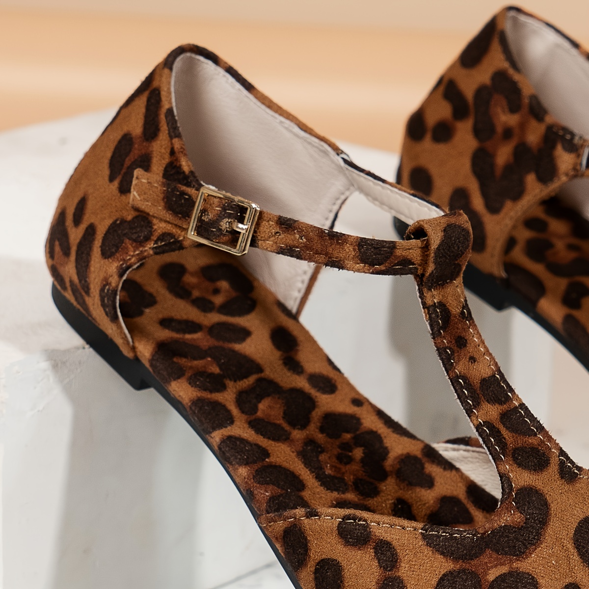 Ankle strap hotsell animal print shoes