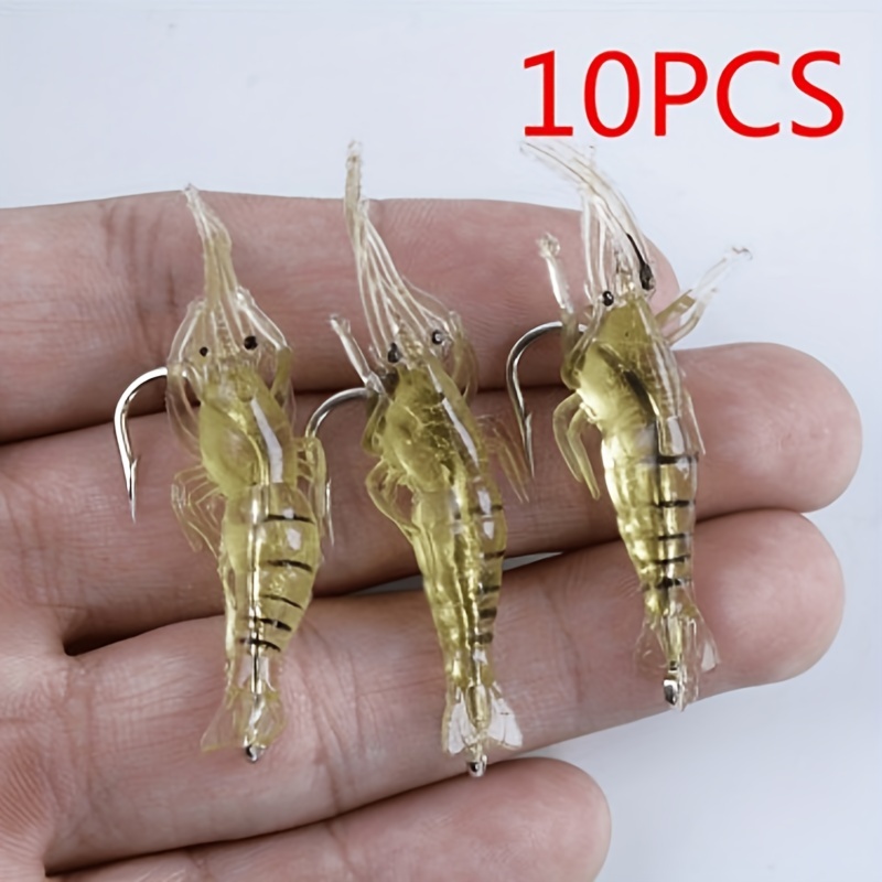  Shrimp Fishing Lures, 3D Eyed Artificial Shrimp Lures,  Outdoor Freshwater Fishing Bait for Catfish, Snail, Snail, Squid, Octopus,  Cuttlefish Falbiro : Sports & Outdoors