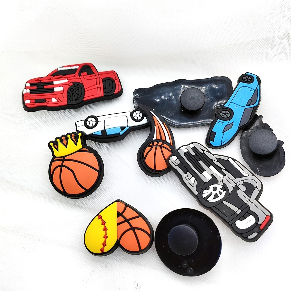 : Football Shoe Charms Team 10PCS Sport Shoe Charm PVC Sandal  Wristband Decoration, Kawaii Shoe Charms : Clothing, Shoes & Jewelry