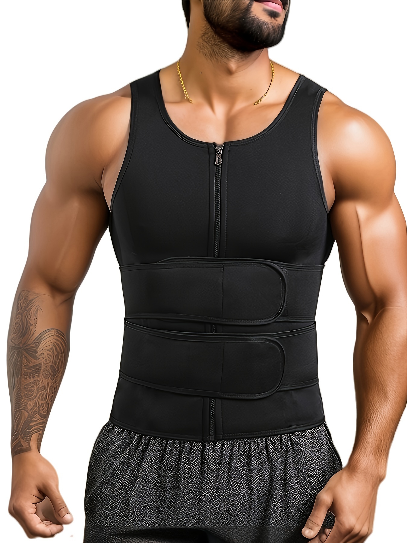 Shapewear For Men: Get A Slimmer Waist Instantly With This Double Belt Vest!