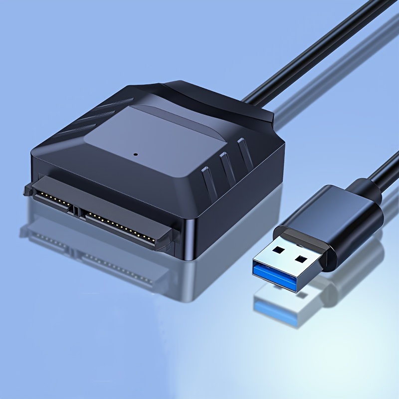 Adaptador SATA A USB 3.0, Cable Convertidor De Disco Duro Externo Para  Disco Duro Externo HDD SSD De 2,5 Y 3,5 Pulgadas