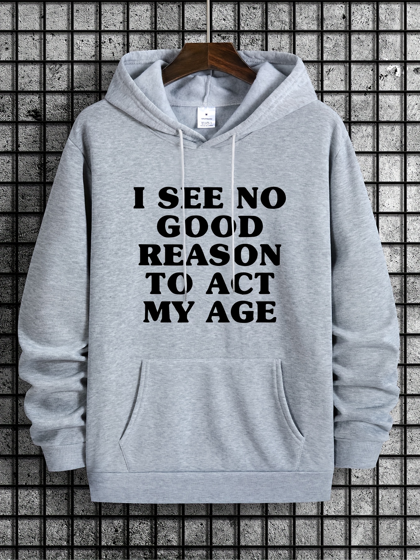 Funny Saying Print Hoodies For Men Graphic Sweatshirt With Temu