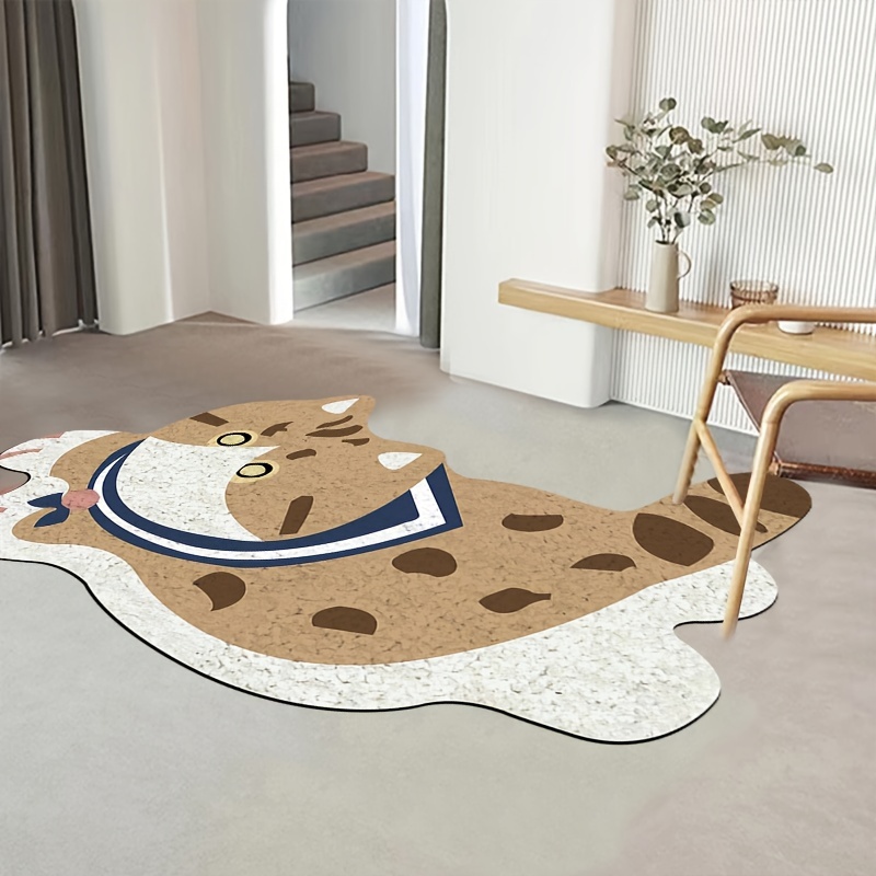 Kitty Doormat Outdoor Entrance,cat Cute Rug,welcome Mat,kawaii