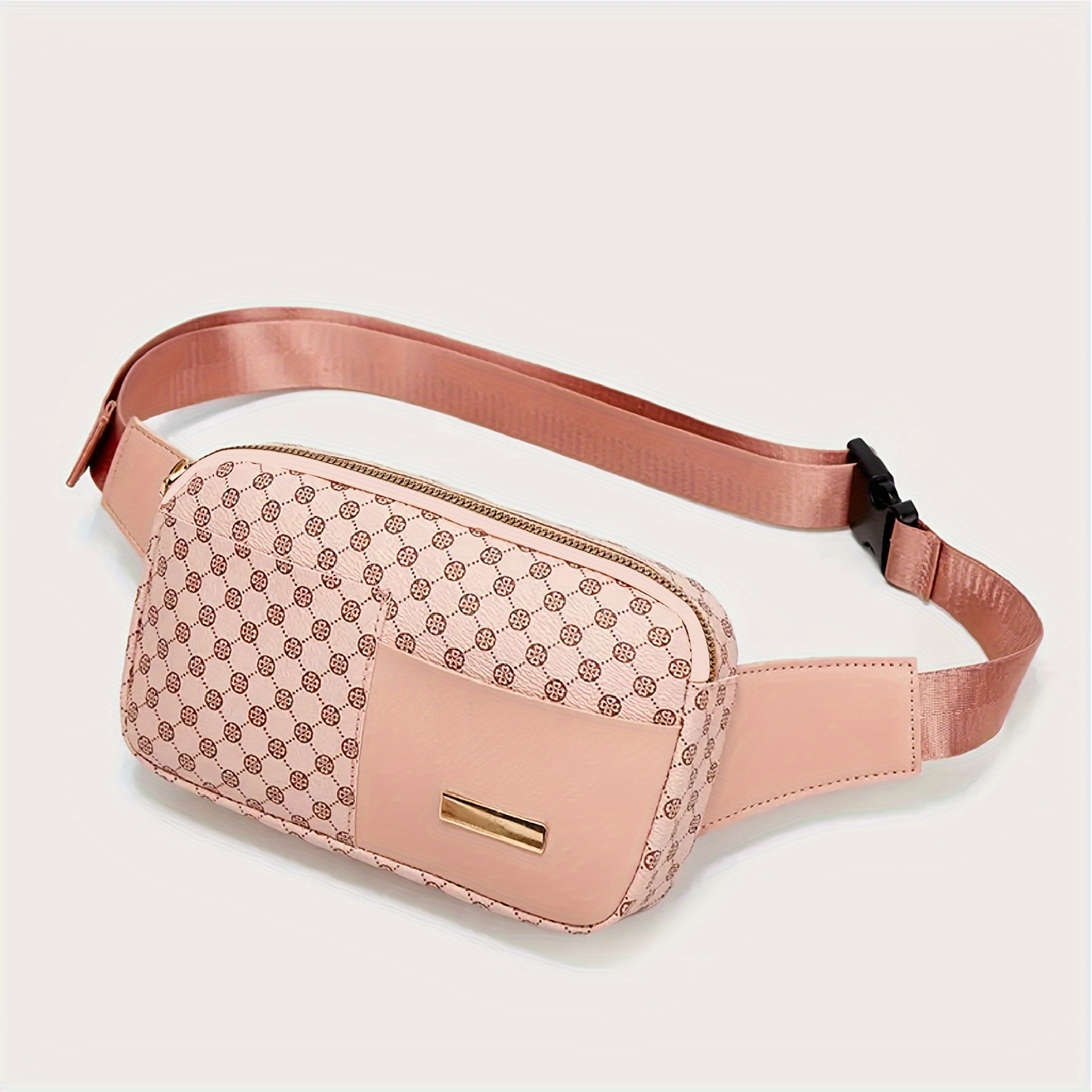 Louis Vuitton Monogram Leather Double Buckle Bum Fanny Pack Waist Belt Bag