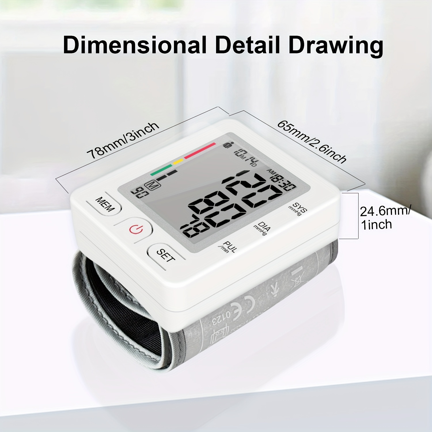 Digital Wrist Blood Pressure Monitor With Irregular Heart - Temu