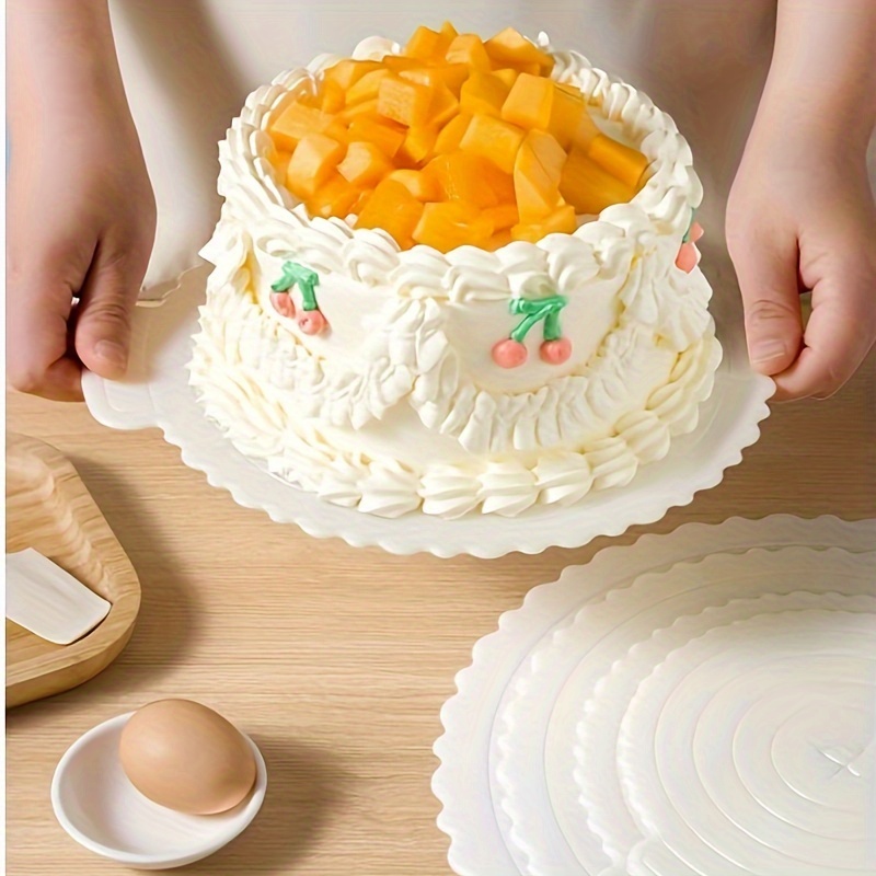 1PC Acrylique Feuille Transparent Rond Disques Panneau pour Gâteau Planches  Bake