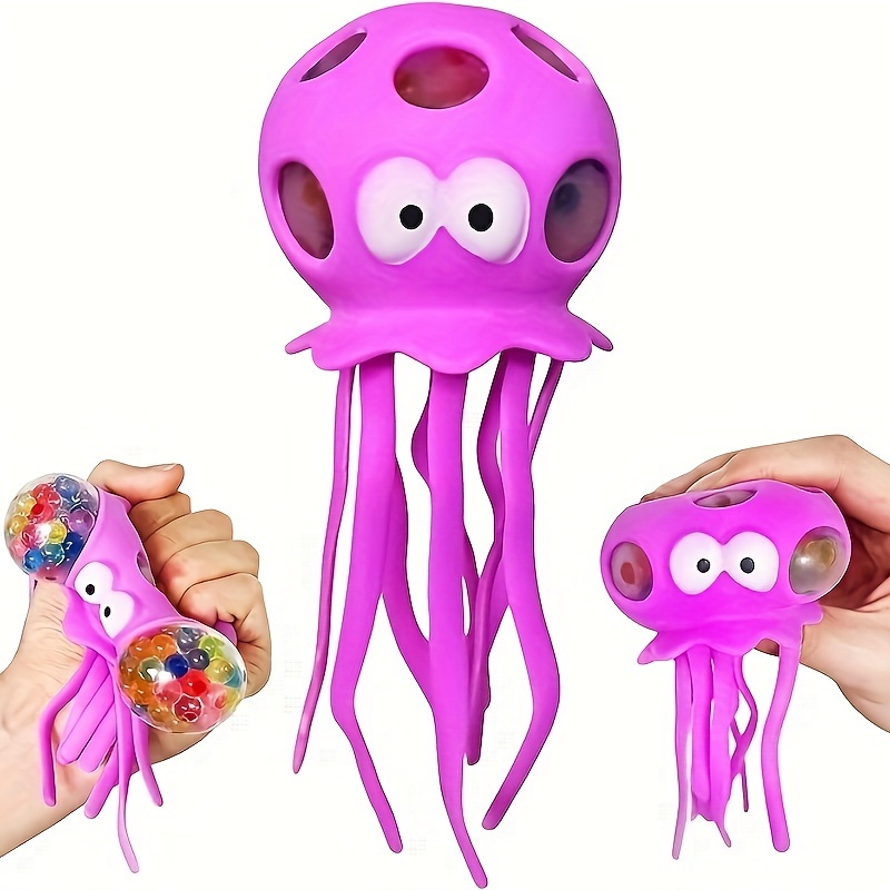 Yeaqee 8 Pcs Octopus Bath Toys, Fidget Toys Sensory Stress Relief